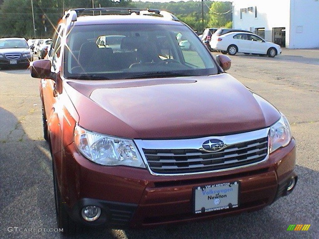 2010 Forester 2.5 X Premium - Paprika Red Pearl / Black photo #1