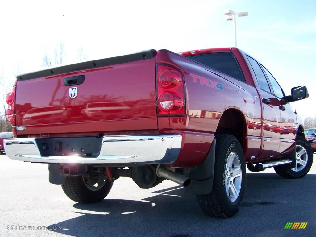 2008 Ram 1500 ST Quad Cab 4x4 - Inferno Red Crystal Pearl / Medium Slate Gray photo #5