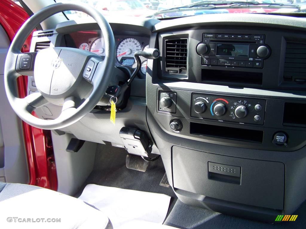 2008 Ram 1500 ST Quad Cab 4x4 - Inferno Red Crystal Pearl / Medium Slate Gray photo #14