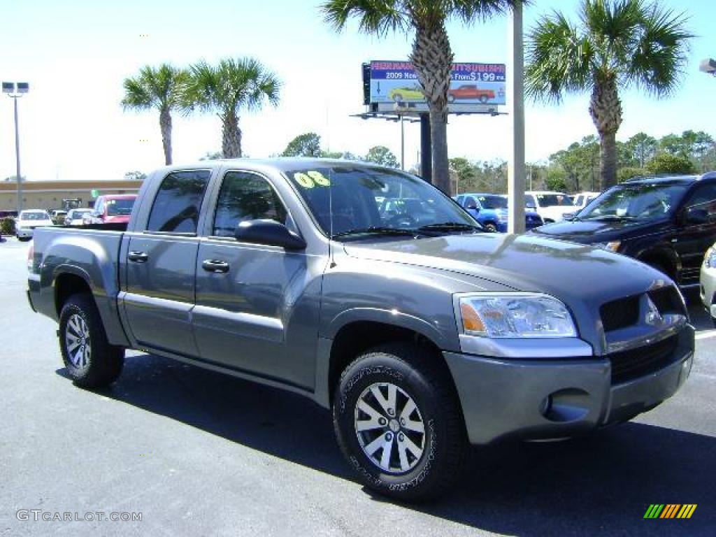2008 Raider LS Double Cab - Granite Gray Metallic / Slate photo #7