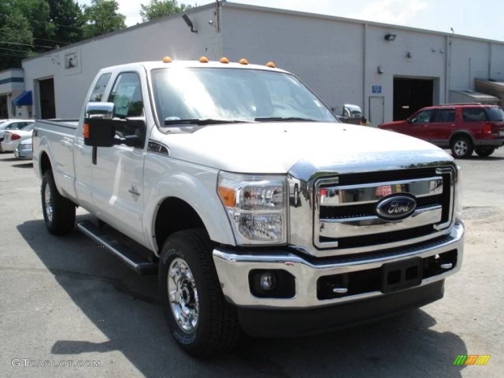 2012 F250 Super Duty XLT SuperCab 4x4 - Oxford White / Steel photo #2