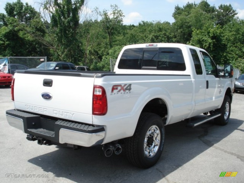 2012 F250 Super Duty XLT SuperCab 4x4 - Oxford White / Steel photo #8