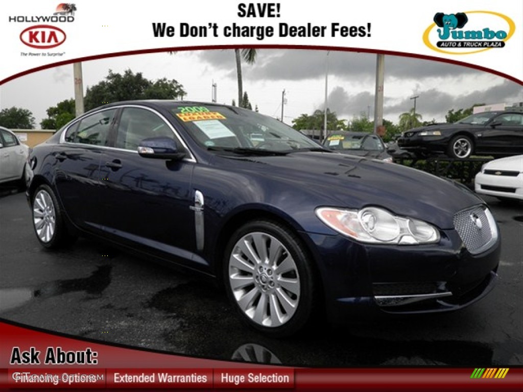 Indigo Blue Metallic Jaguar XF