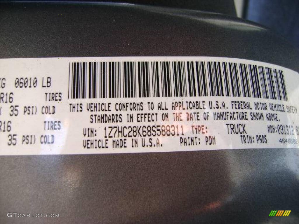 2008 Raider LS Double Cab - Granite Gray Metallic / Slate photo #35