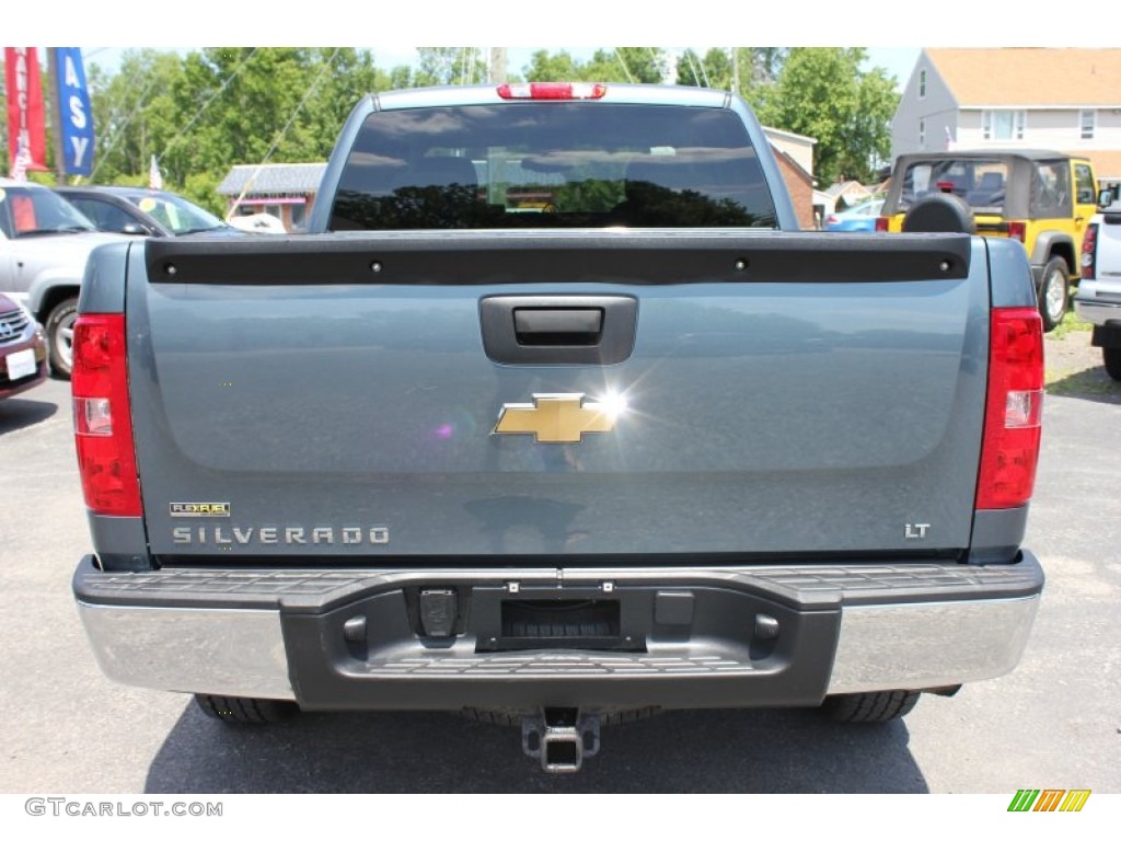 2009 Silverado 1500 LT Extended Cab 4x4 - Blue Granite Metallic / Ebony photo #11