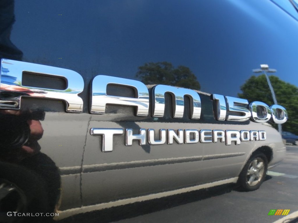 2007 Ram 1500 Thunder Road Quad Cab - Brilliant Black Crystal Pearl / Medium Slate Gray photo #4
