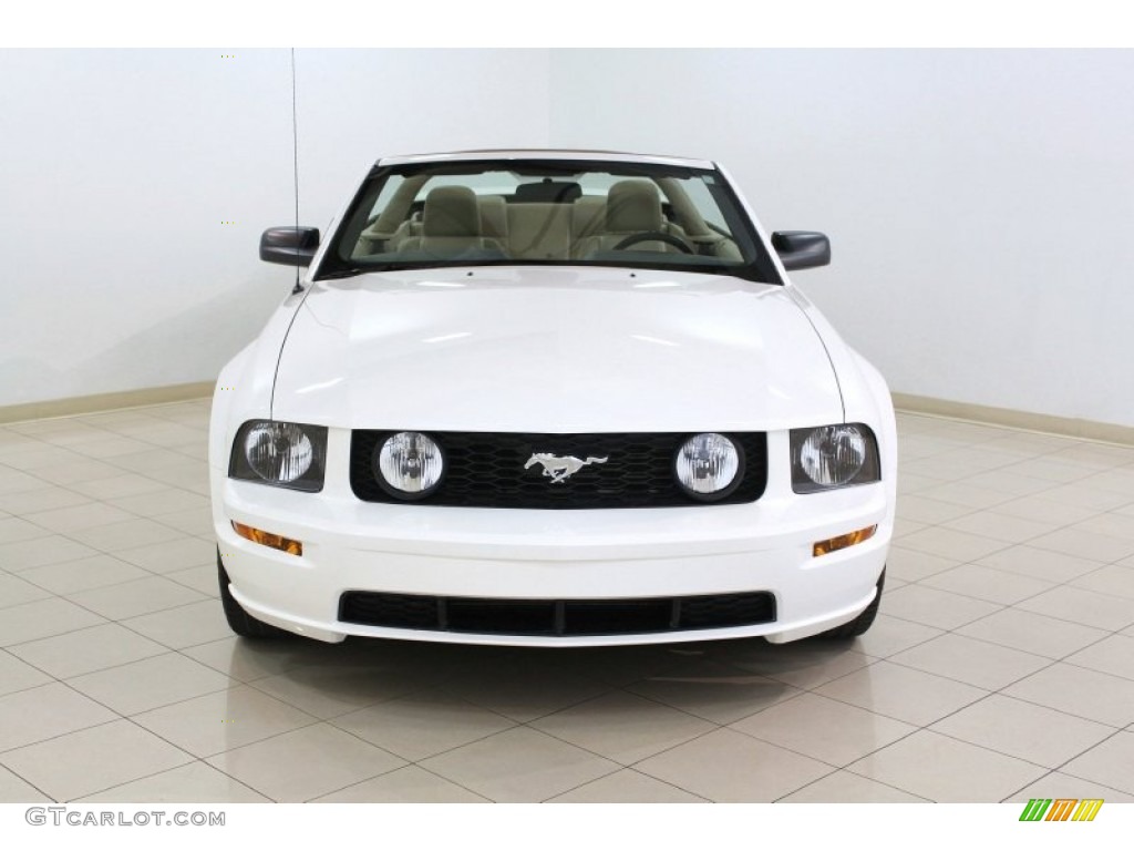2006 Mustang GT Premium Convertible - Performance White / Light Parchment photo #3