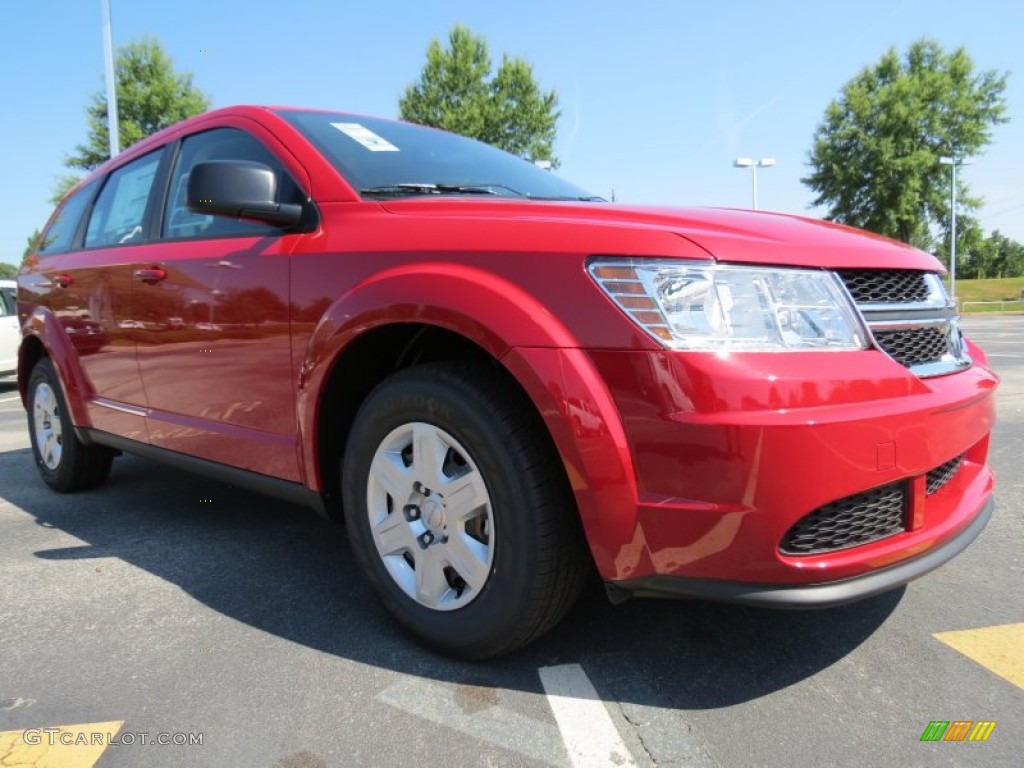 2012 Journey SE - Brilliant Red Tri-Coat Pearl / Black photo #4