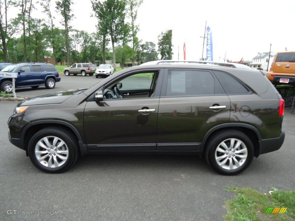 2011 Sorento EX V6 - Java Brown / Beige photo #8