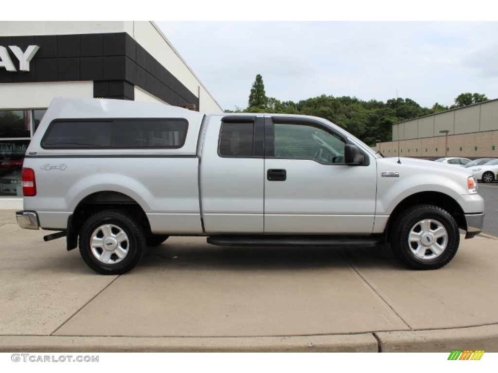 2004 F150 XLT SuperCab 4x4 - Silver Metallic / Medium/Dark Flint photo #4