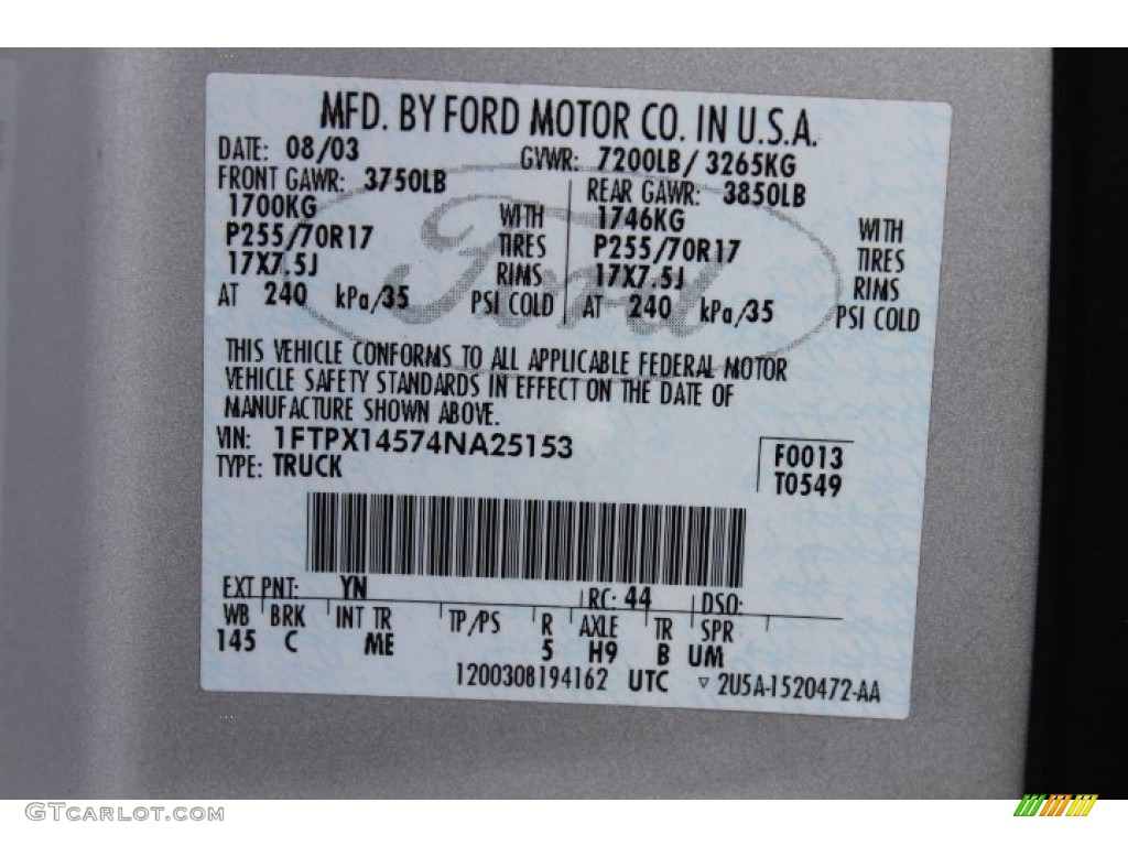 2004 F150 XLT SuperCab 4x4 - Silver Metallic / Medium/Dark Flint photo #20
