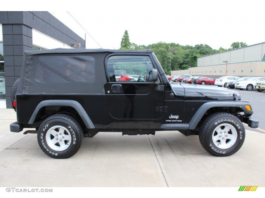 2006 Wrangler Unlimited 4x4 - Black / Dark Slate Gray photo #4