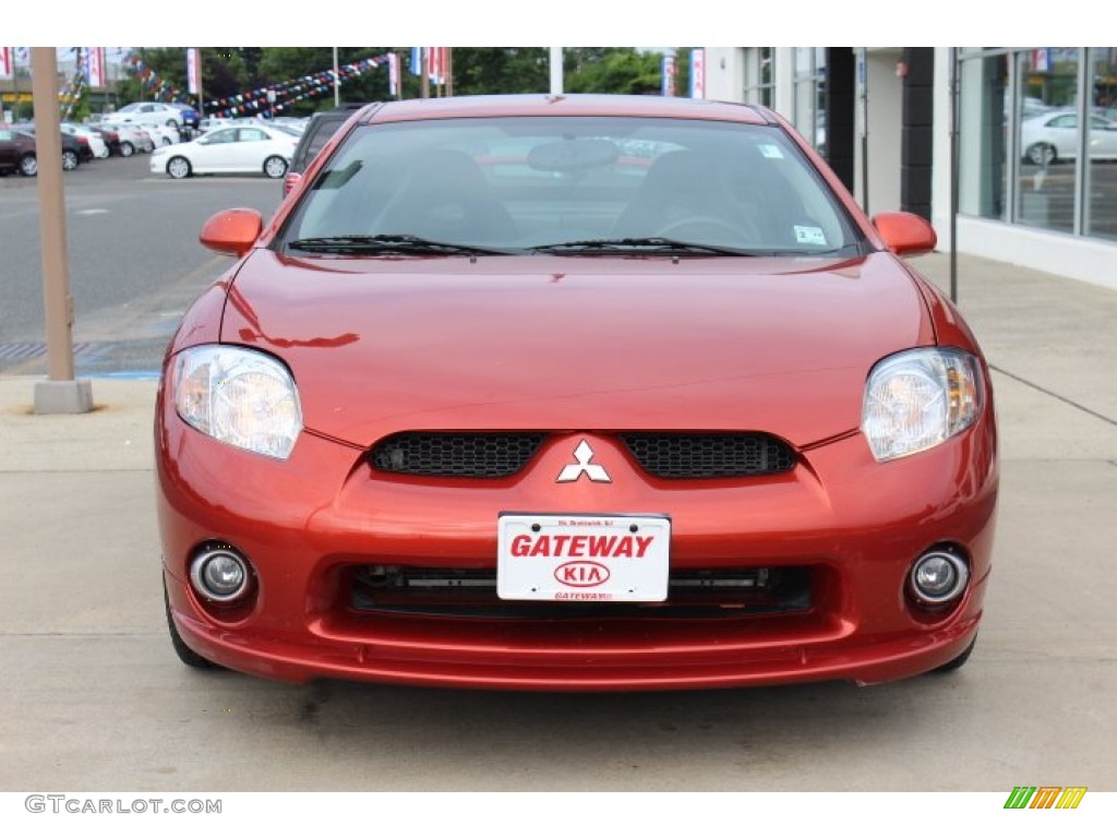 2008 Eclipse SE Coupe - Sunset Orange Pearlescent / Dark Charcoal photo #2