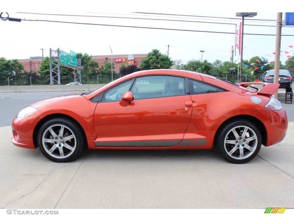 Sunset Orange Pearlescent 2008 Mitsubishi Eclipse SE Coupe Exterior Photo #66777122