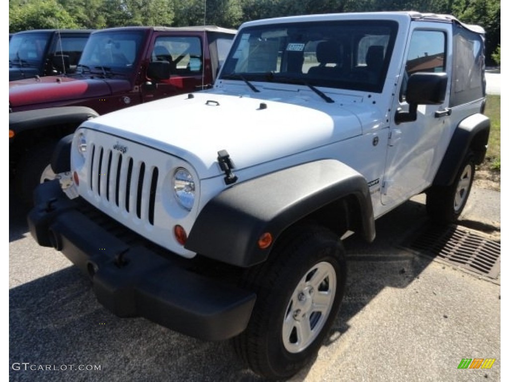 2012 Wrangler Sport 4x4 - Bright White / Black photo #1