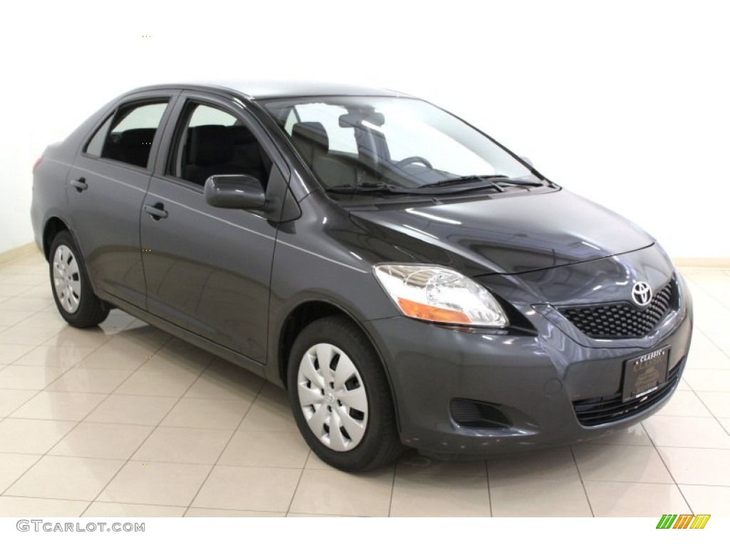 2009 Yaris Sedan - Flint Mica / Dark Charcoal photo #1