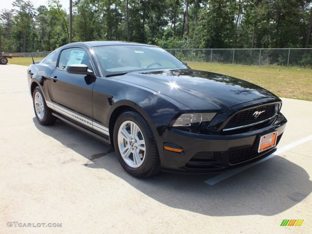 2013 Mustang V6 Coupe - Black / Charcoal Black photo #1