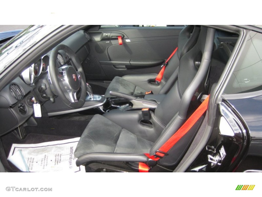 Black Interior 2012 Porsche Cayman R Photo #66780449