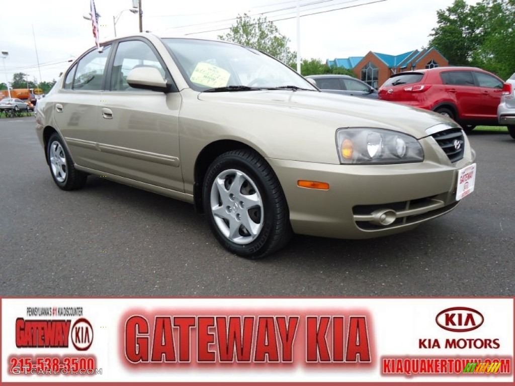 2006 Elantra GLS Sedan - Champagne Beige / Beige photo #1