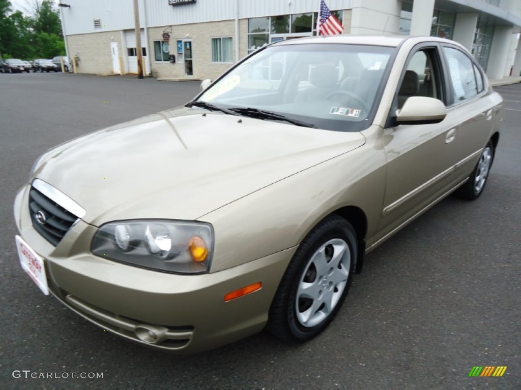 2006 Elantra GLS Sedan - Champagne Beige / Beige photo #2