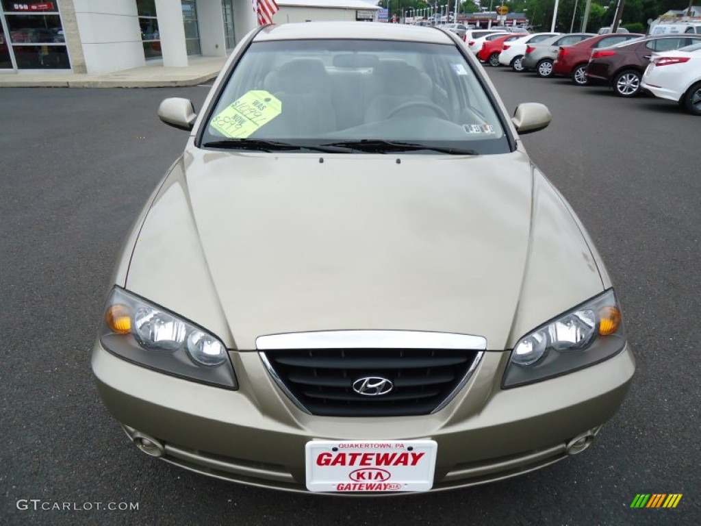 2006 Elantra GLS Sedan - Champagne Beige / Beige photo #3