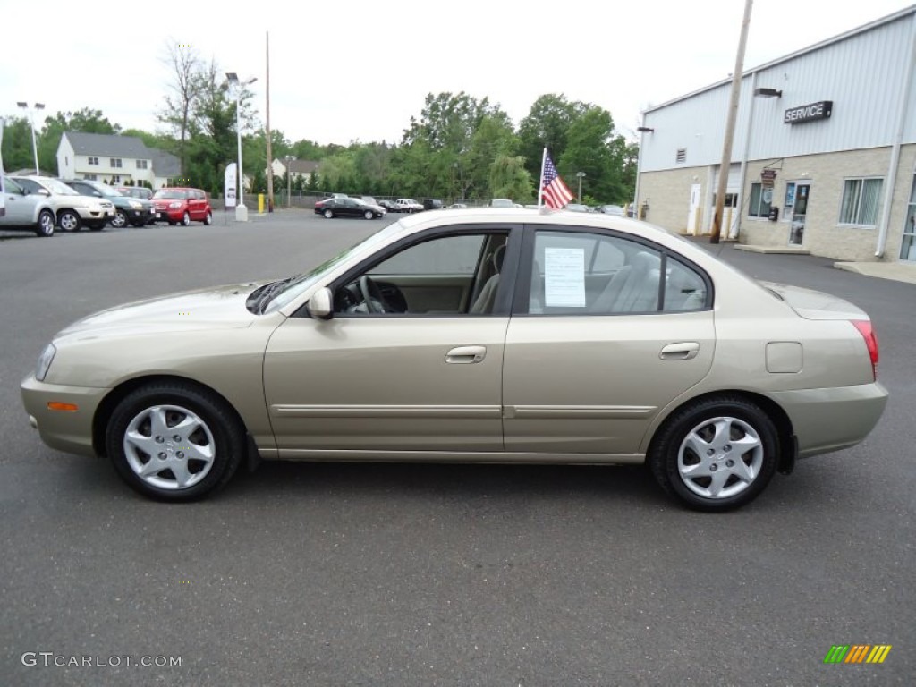 2006 Elantra GLS Sedan - Champagne Beige / Beige photo #8