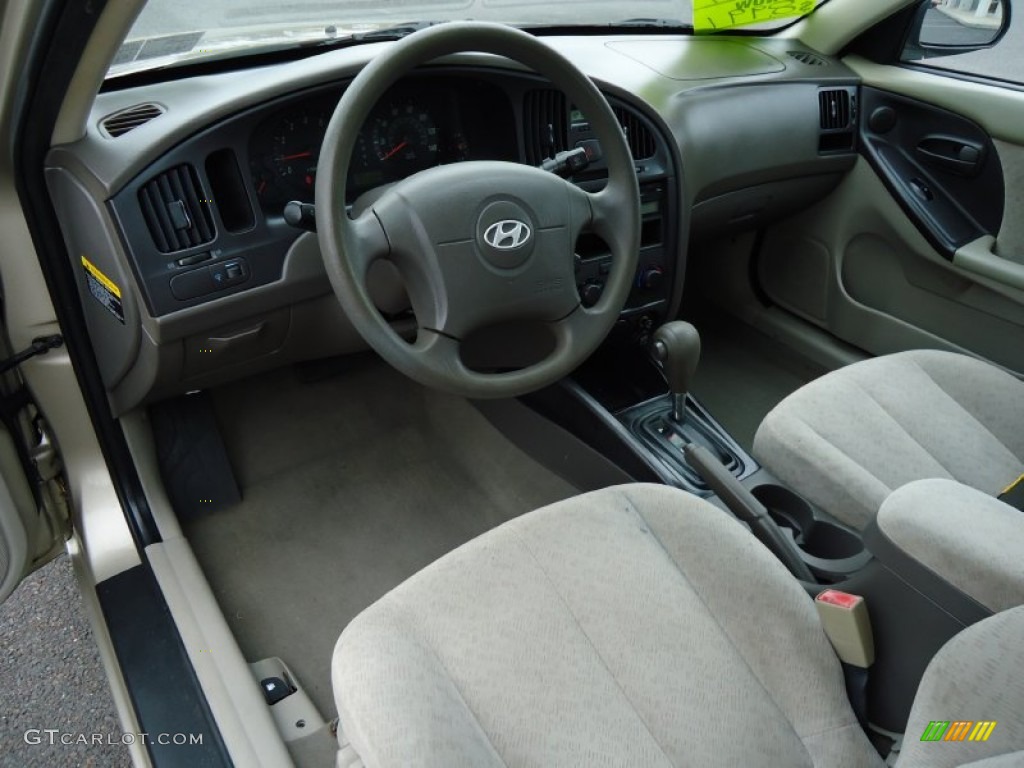 2006 Elantra GLS Sedan - Champagne Beige / Beige photo #9