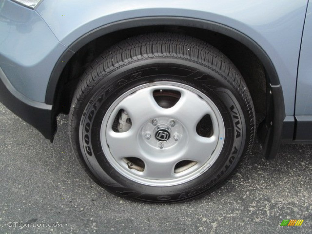 2008 CR-V LX 4WD - Glacier Blue Metallic / Gray photo #3