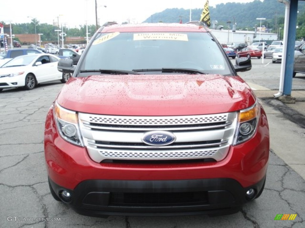 2012 Explorer XLT 4WD - Red Candy Metallic / Charcoal Black photo #22