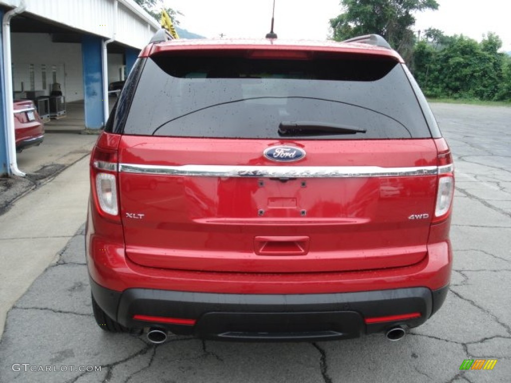 2012 Explorer XLT 4WD - Red Candy Metallic / Charcoal Black photo #23