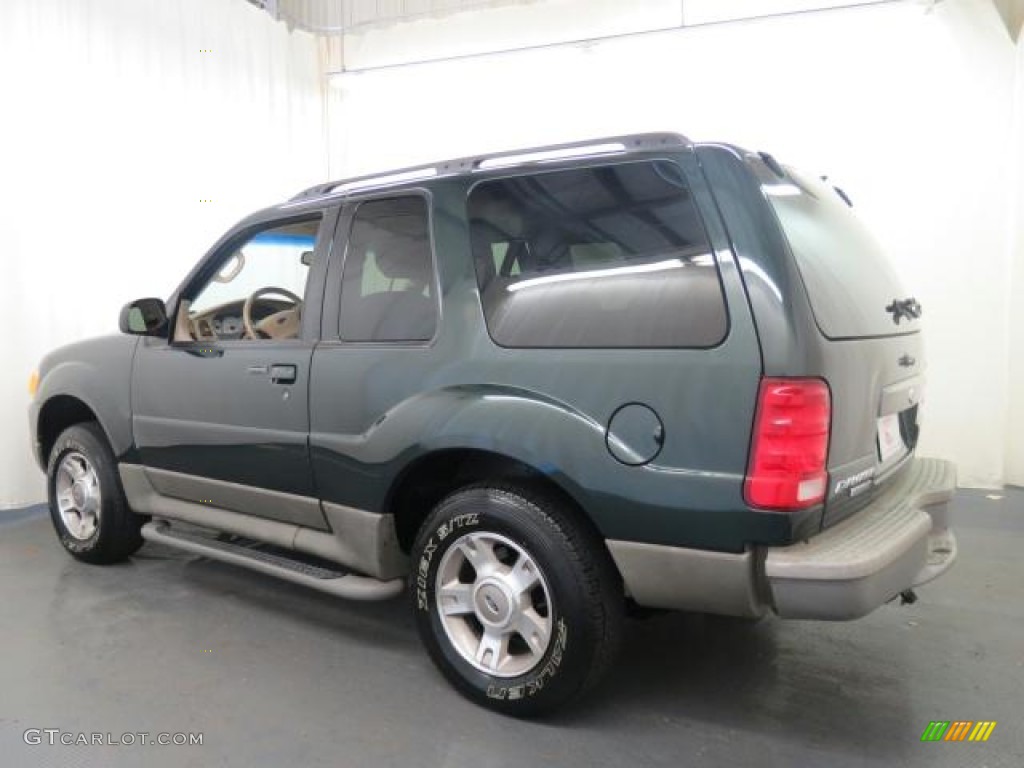 2003 Explorer Sport XLT - Aspen Green Metallic / Medium Parchment Beige photo #23