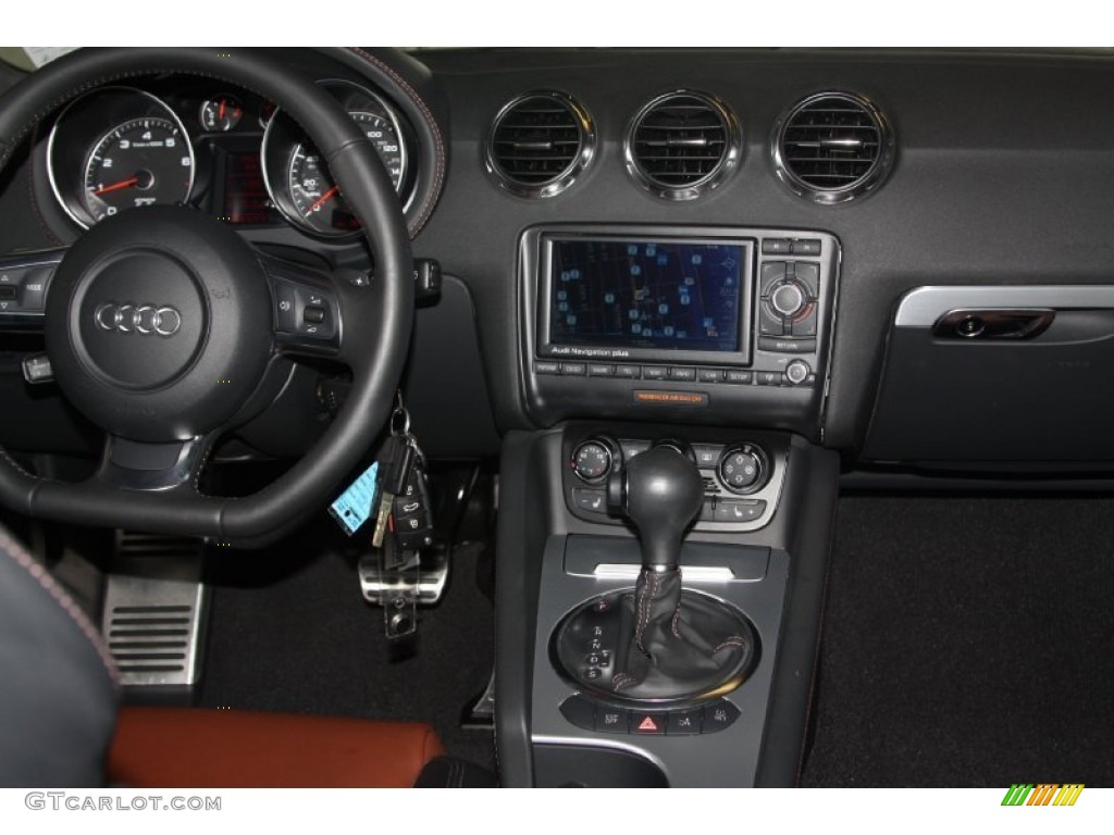 2008 Audi TT 3.2 quattro Coupe Saddle Brown Dashboard Photo #66785378