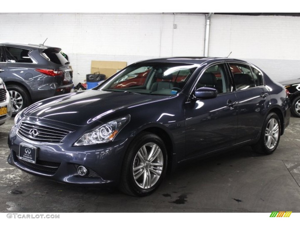 2010 G 37 x AWD Sedan - Blue Slate / Graphite photo #1