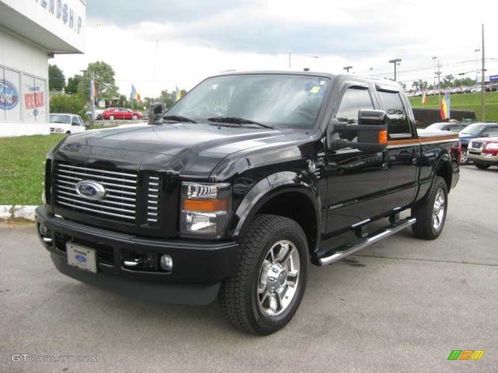 Black/Vintage Copper Two-Tone 2008 Ford F250 Super Duty Harley Davidson Crew Cab 4x4 Exterior Photo #66787318