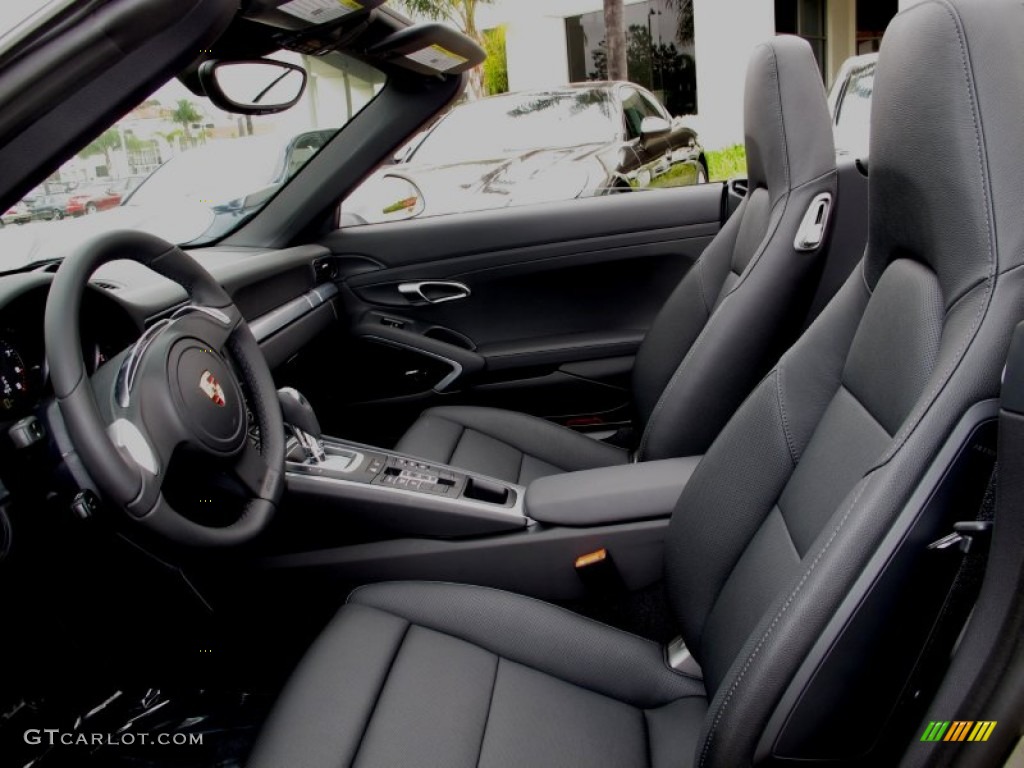 Black Interior 2012 Porsche New 911 Carrera Cabriolet Photo #66788324