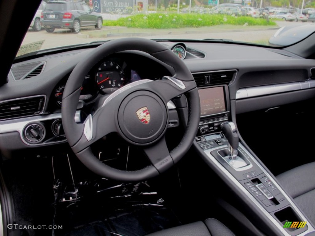 2012 Porsche New 911 Carrera Cabriolet Black Dashboard Photo #66788333