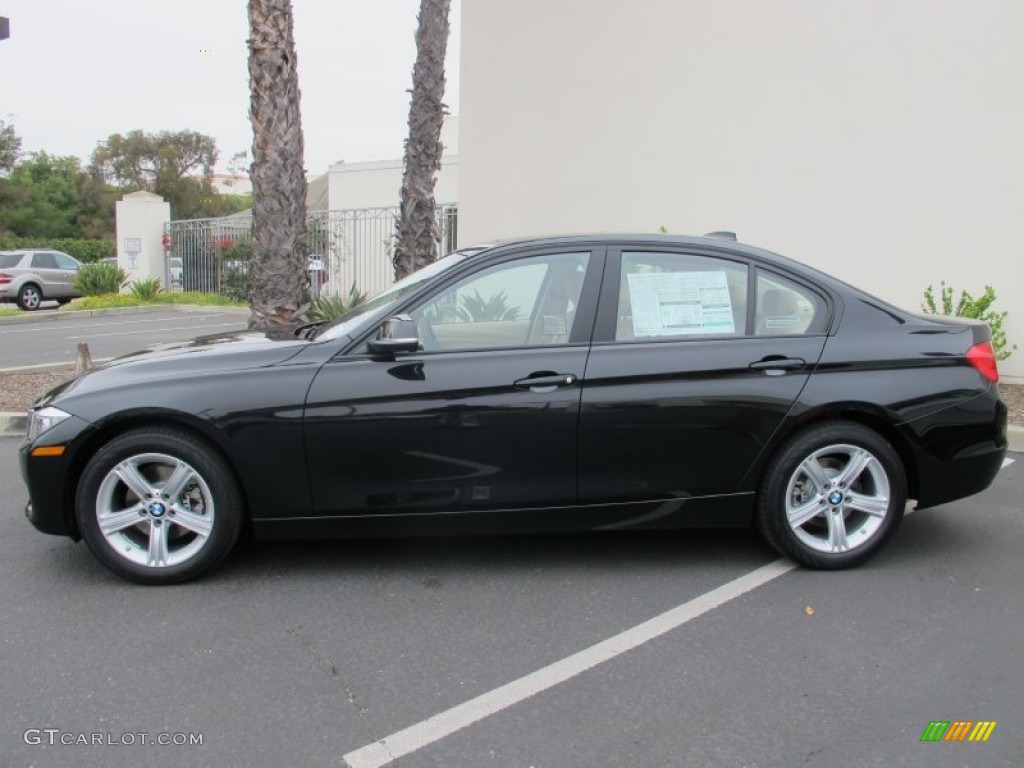 2012 3 Series 328i Sedan - Black Sapphire Metallic / Beige photo #2