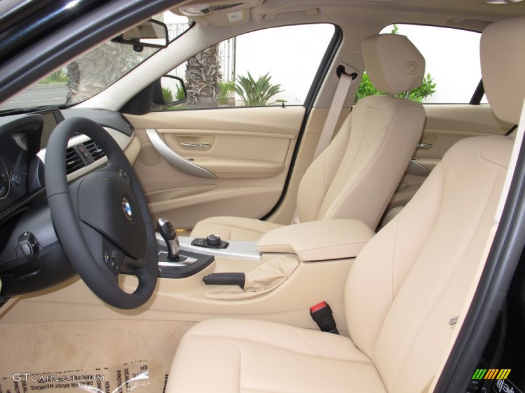 Beige Interior 2012 BMW 3 Series 328i Sedan Photo #66788807