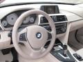 2012 BMW 3 Series Oyster/Dark Oyster Interior Dashboard Photo