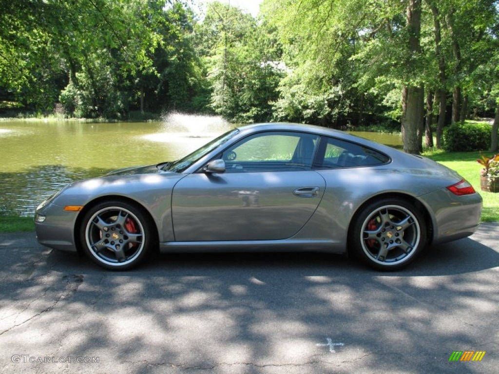 Seal Grey Metallic 2005 Porsche 911 Carrera S Coupe Exterior Photo #66789050