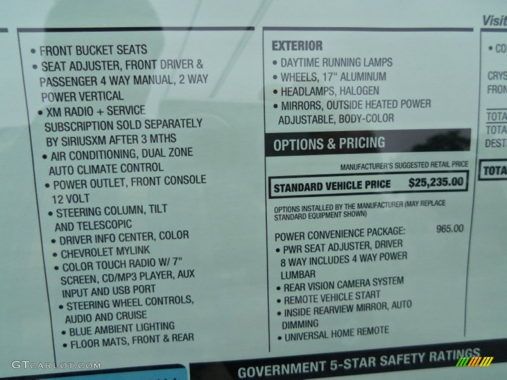 2013 Chevrolet Malibu ECO Window Sticker Photo #66790686