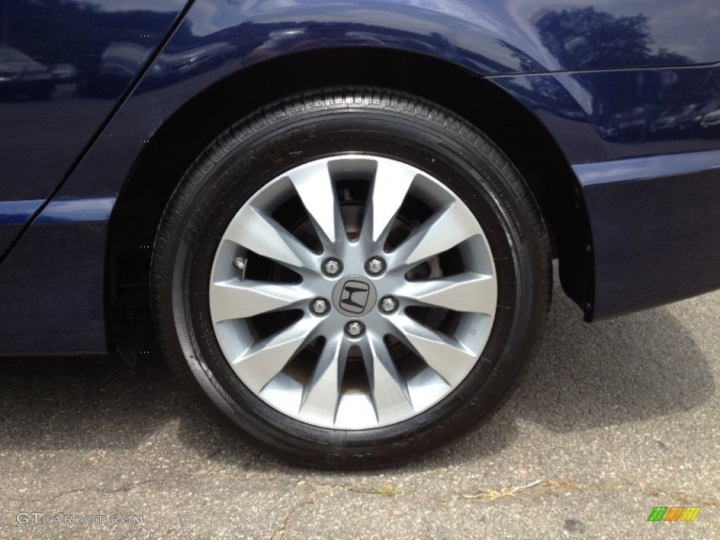 2010 Civic EX-L Sedan - Royal Blue Pearl / Gray photo #2