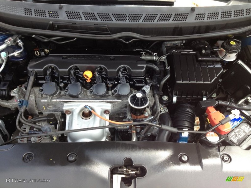 2010 Civic EX-L Sedan - Royal Blue Pearl / Gray photo #4