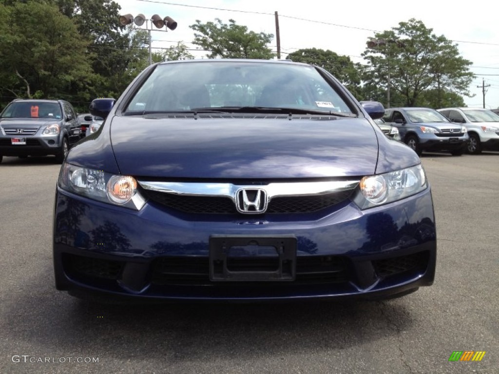 2010 Civic EX-L Sedan - Royal Blue Pearl / Gray photo #6