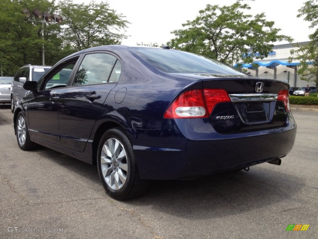 2010 Civic EX-L Sedan - Royal Blue Pearl / Gray photo #11