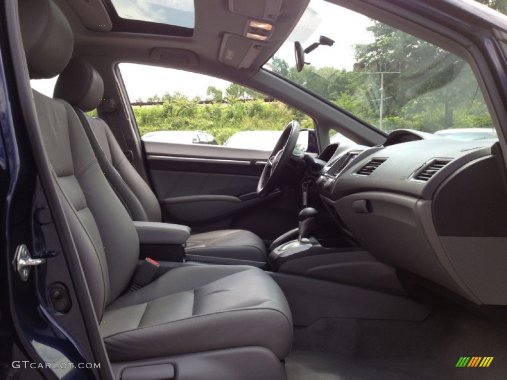 2010 Civic EX-L Sedan - Royal Blue Pearl / Gray photo #15