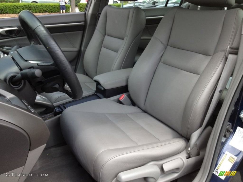 2010 Civic EX-L Sedan - Royal Blue Pearl / Gray photo #21