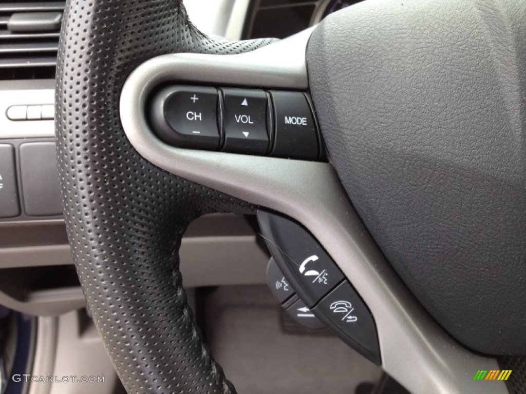 2010 Civic EX-L Sedan - Royal Blue Pearl / Gray photo #27
