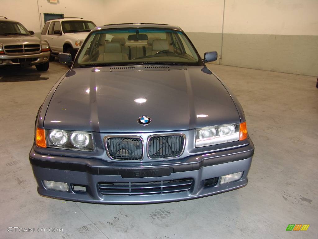 1999 3 Series 328i Coupe - Steel Blue Metallic / Sand photo #8