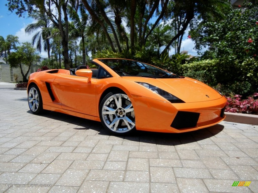 2008 Arancio Borealis (Orange) Lamborghini Gallardo Spyder ...